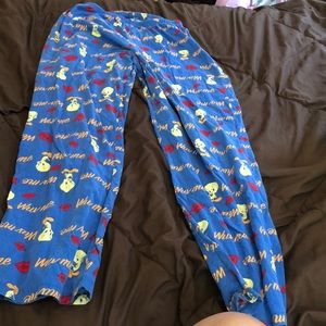 Kids large tweety bird pajama pants
